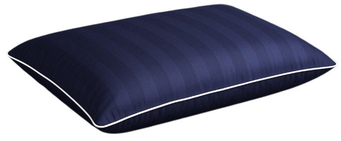 Подушка ортопедична MirSon №7004 Elite Noble stripe Blue sea Women 590х430х100 - Фото 1