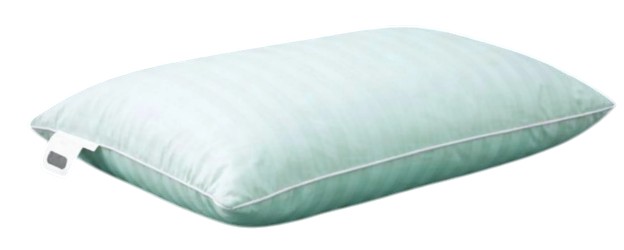 Подушка ортопедична MirSon №4023 Satin Stripe 30-0015 Green Wave Women (2200006422327) - Фото 1