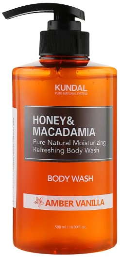 Гель для душу Kundal Honey&Macadamia Amber Vanilla 500 мл (8809568742061) - Фото 1