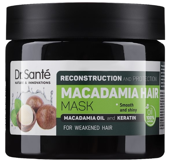 Маска для волосся Dr. Sante Macadamia Hair 300 мл (4823015932960) - Фото 1