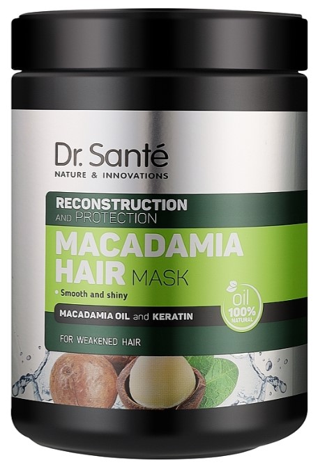 Маска для волосся Dr. Sante Macadamia Hair 1 л (4823015935329) - Фото 1