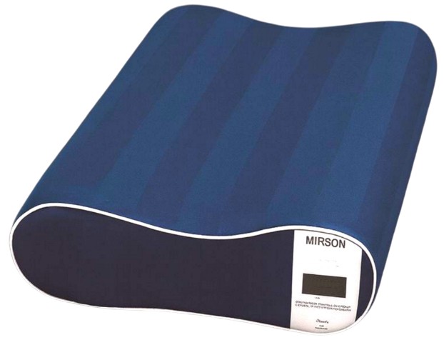 Подушка ортопедична MirSon №4118 Noble Stripe Blue Sea 49х32х10.5 см (2200006423324) - Фото 1