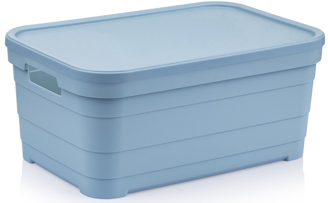 Купить Корзина для хранения Idea Home Pyramid Blue с/кр. 36x24x16.5 см (00643 Blue) - Фото 1 Корзина для хранения Idea Home Pyramid Blue с/кр. 36x24x16.5 см (00643 Blue) - Фото 1