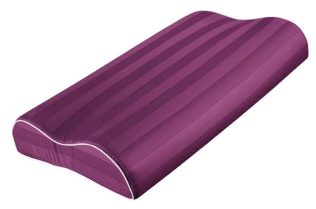 Подушка ортопедическая MirSon №6004 Noble stripe Peony 58х40х10.5 (2200003260854) - Фото 1