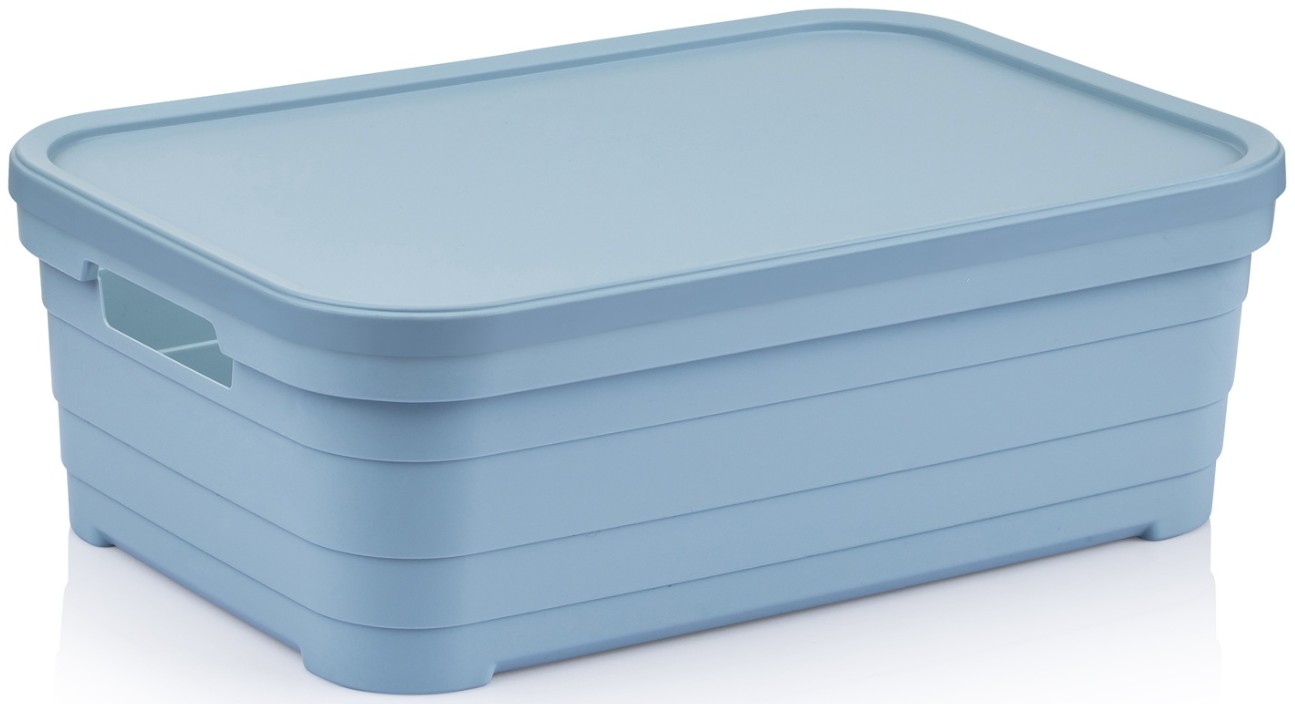 Купить Корзина для хранения Idea Home Pyramid Blue с/кр. 36x24x12.5 см (00642 Blue) - Фото 1 Корзина для хранения Idea Home Pyramid Blue с/кр. 36x24x12.5 см (00642 Blue) - Фото 1