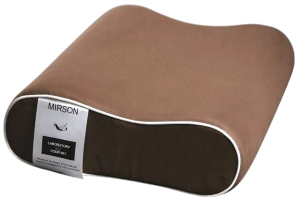 Купить Подушка ортопедическая MirSon №6099 Delicate satin Cacao 49х32х10.5 (2200003262537) - Фото 1 Подушка ортопедическая MirSon №6099 Delicate satin Cacao 49х32х10.5 (2200003262537) - Фото 1