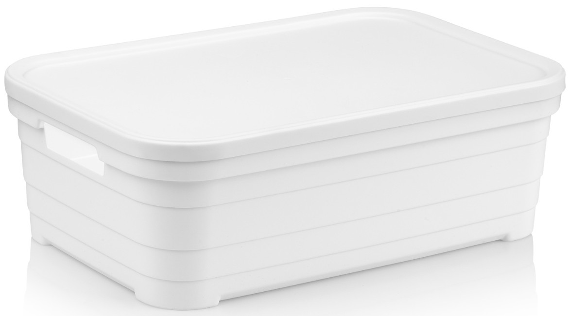 Купить Корзина для хранения Idea Home Pyramid White с/кр. 36x24x12.5 см (00642 White) - Фото 1 Корзина для хранения Idea Home Pyramid White с/кр. 36x24x12.5 см (00642 White) - Фото 1