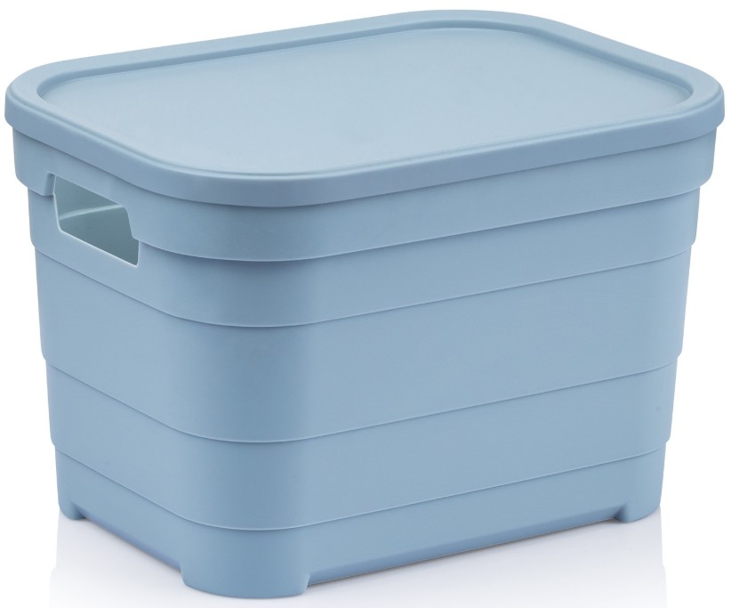 Купить Корзина для хранения Idea Home Pyramid Blue с/кр. 24x18x16.5 см (00639 Blue) - Фото 1 Корзина для хранения Idea Home Pyramid Blue с/кр. 24x18x16.5 см (00639 Blue) - Фото 1