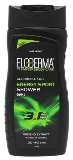 Купити Гель для душу Eloderma 3в1 Energy Sport 250 мл (ESGES250) - Фото 1 Гель для душу Eloderma 3в1 Energy Sport 250 мл (ESGES250) - Фото 1