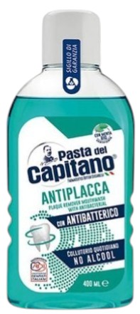 Ополіскувач для порожнини рота Pasta Del Capitano Antiplacca проти нальоту 400 мл (PMA400)