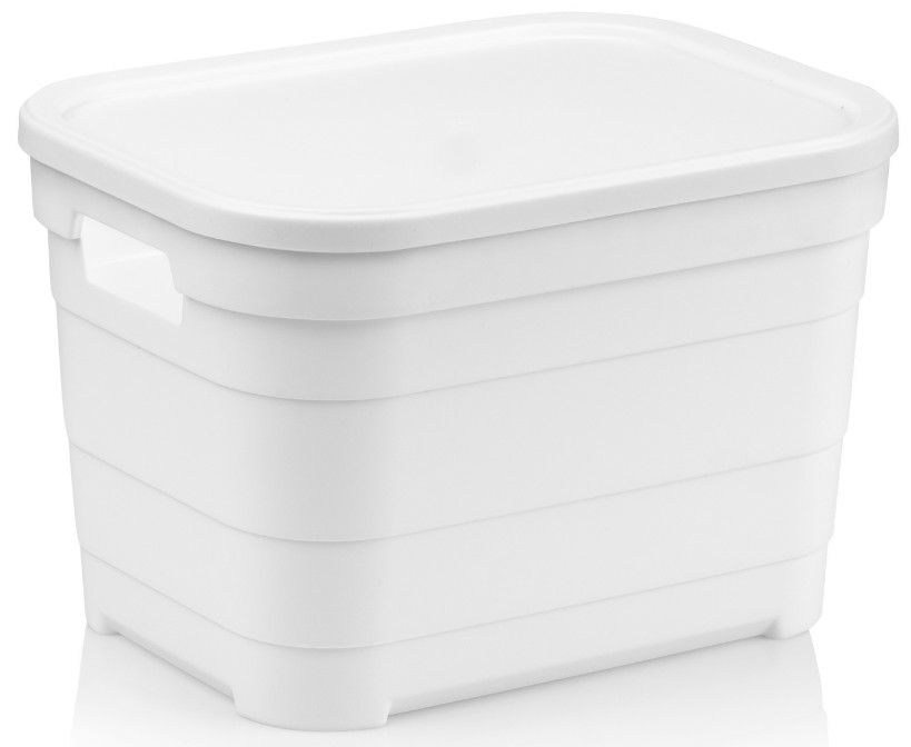 Купить Корзина для хранения Idea Home Pyramid White с/кр. 24x18x16.5 см (00639 White) - Фото 1 Корзина для хранения Idea Home Pyramid White с/кр. 24x18x16.5 см (00639 White) - Фото 1