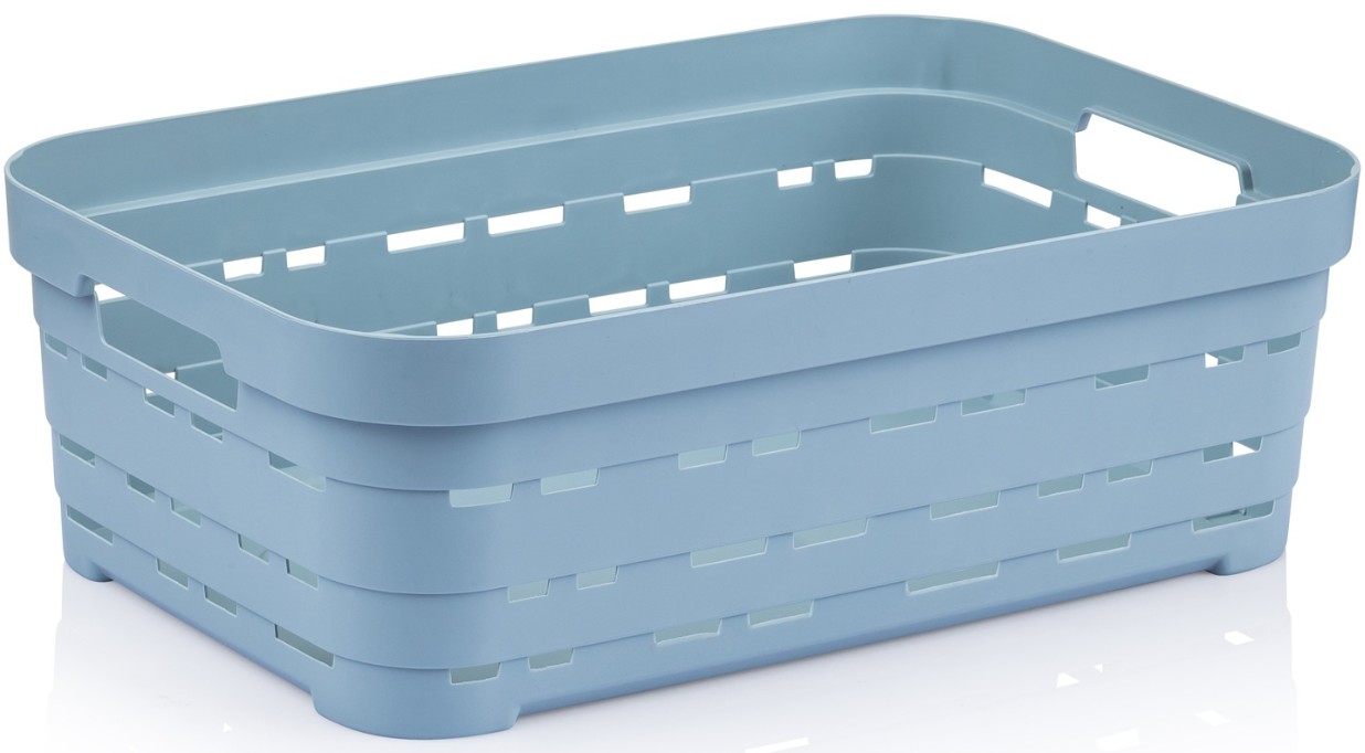 Купить Корзина для хранения Idea Home Pyramid Blue б/кр. 36x24x12 см (00615 Blue) - Фото 1 Корзина для хранения Idea Home Pyramid Blue б/кр. 36x24x12 см (00615 Blue) - Фото 1