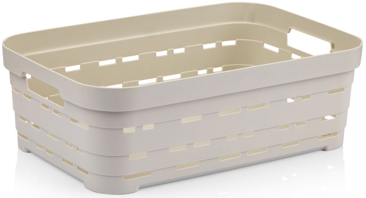 Купить Корзина для хранения Idea Home Pyramid Bej б/кр. 36x24x12 см (00615 Bej) - Фото 1 Корзина для хранения Idea Home Pyramid Bej б/кр. 36x24x12 см (00615 Bej) - Фото 1