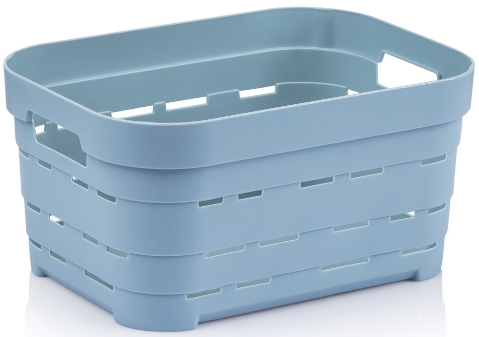 Купить Корзина для хранения Idea Home Pyramid Blue б/кр. 24x17,5x12 см (00611 Blue) - Фото 1 Корзина для хранения Idea Home Pyramid Blue б/кр. 24x17,5x12 см (00611 Blue) - Фото 1