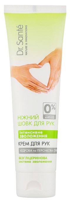 Крем для рук і нігтів Dr. Sante Ніжний шовк 90 мл інтенсивне зволоження (4823015923425) - Фото 1