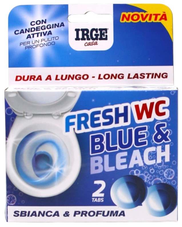 Туалетный блок IRGE 2в1 Blue с отбеливателем 2 шт. (DEO7000A)