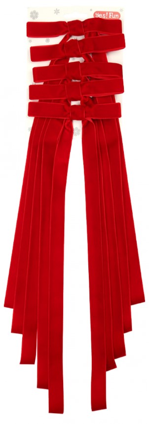 Купити Декор New Year YES! Fun Банти 36x12 см бордо 5 шт. (975097) - Фото 1 Декор New Year YES! Fun Банти 36x12 см бордо 5 шт. (975097) - Фото 1