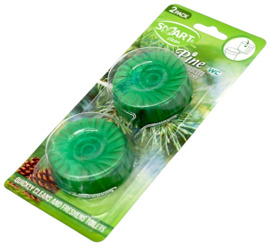Туалетный блок Smart Clean Диски для сливного бачка Сосна 2 шт. (SCWCCTP2)