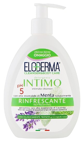 Купити Мило для інтимної гігієни Eloderma Refreshing 300 мл (ECSICR300) - Фото 1 Мило для інтимної гігієни Eloderma Refreshing 300 мл (ECSICR300) - Фото 1