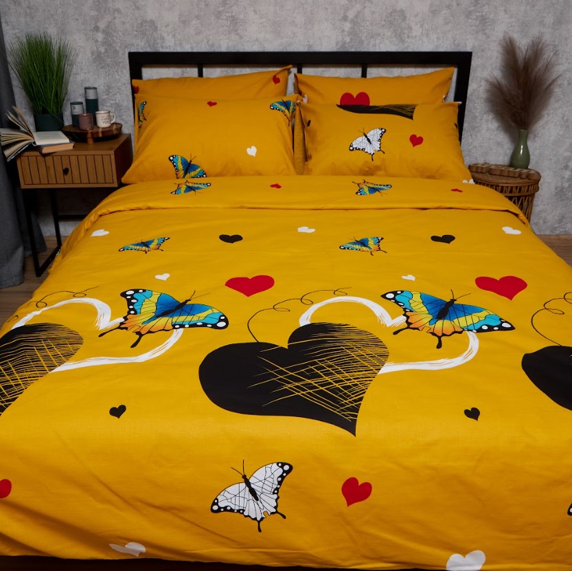 Комплект постільної білизни Moon&Star Бязь Gold Люкс Butterfly Bloom 160х220х2 нав. 2х40х60 (MS-820008850) - Фото 1