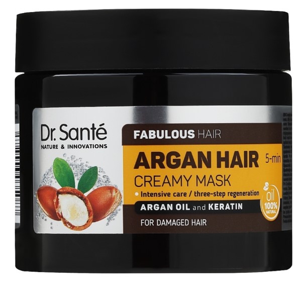 Маска для волосся Dr. Sante Argan Hair крем 300 мл (4823015933110) - Фото 1