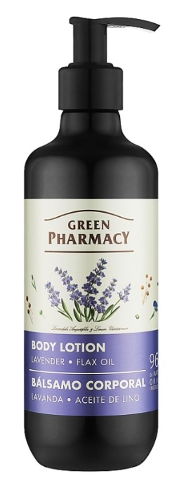 Лосьйон для тіла Green Pharmacy 400 мл Лаванда та олія льону (4823015945229) - Фото 1