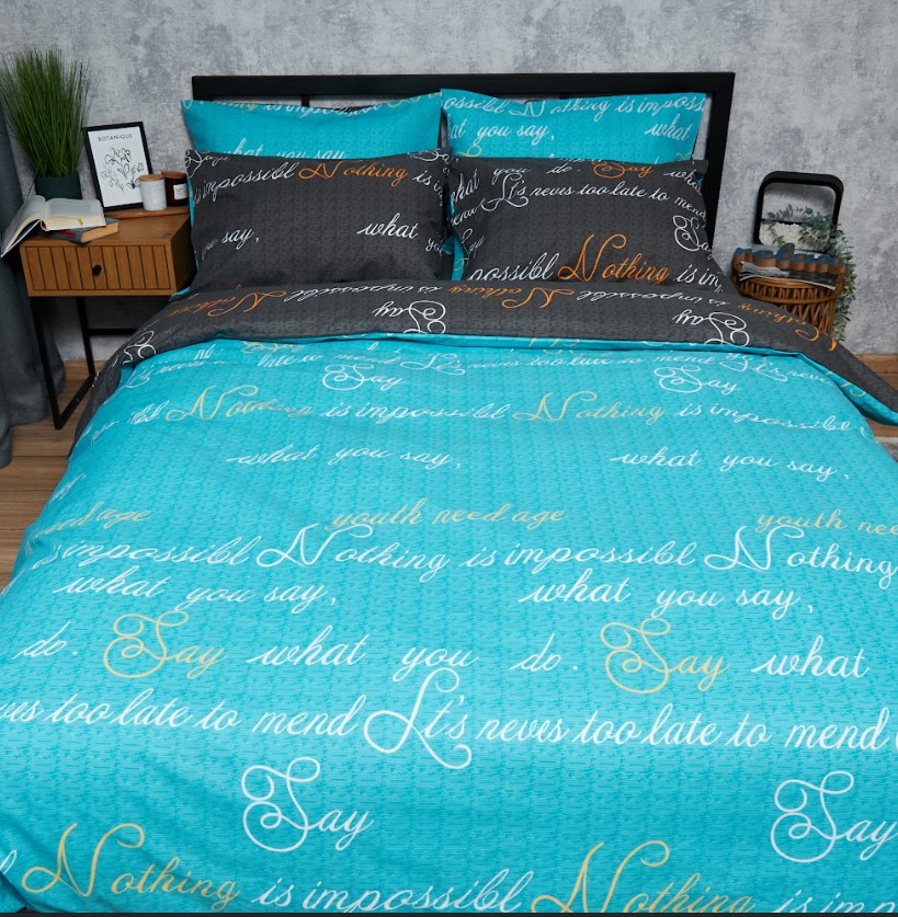 Комплект постельного белья Moon&Star Бязь Gold Люкс Poetic Night 175х210 нав. 4х70х70 (MS-820006659) - Фото 1