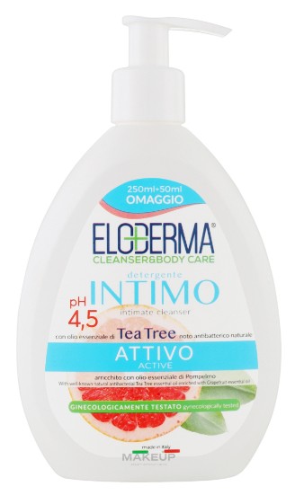 Купити Мило для інтимної гігієни Eloderma Active 300 мл (ECSICA300) - Фото 1 Мило для інтимної гігієни Eloderma Active 300 мл (ECSICA300) - Фото 1