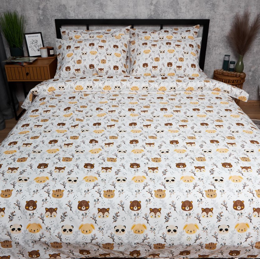 Комплект постельного белья Moon&Star Бязь Gold Люкс Jungle Joy 175х210 нав. 2х50х70 (MS-820006411) - Фото 1