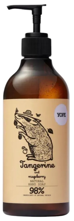 Жидкое мыло для рук Yope Hand Soap TANGERINE&RASPBERRY 500 мл (5900168903494) - Фото 1