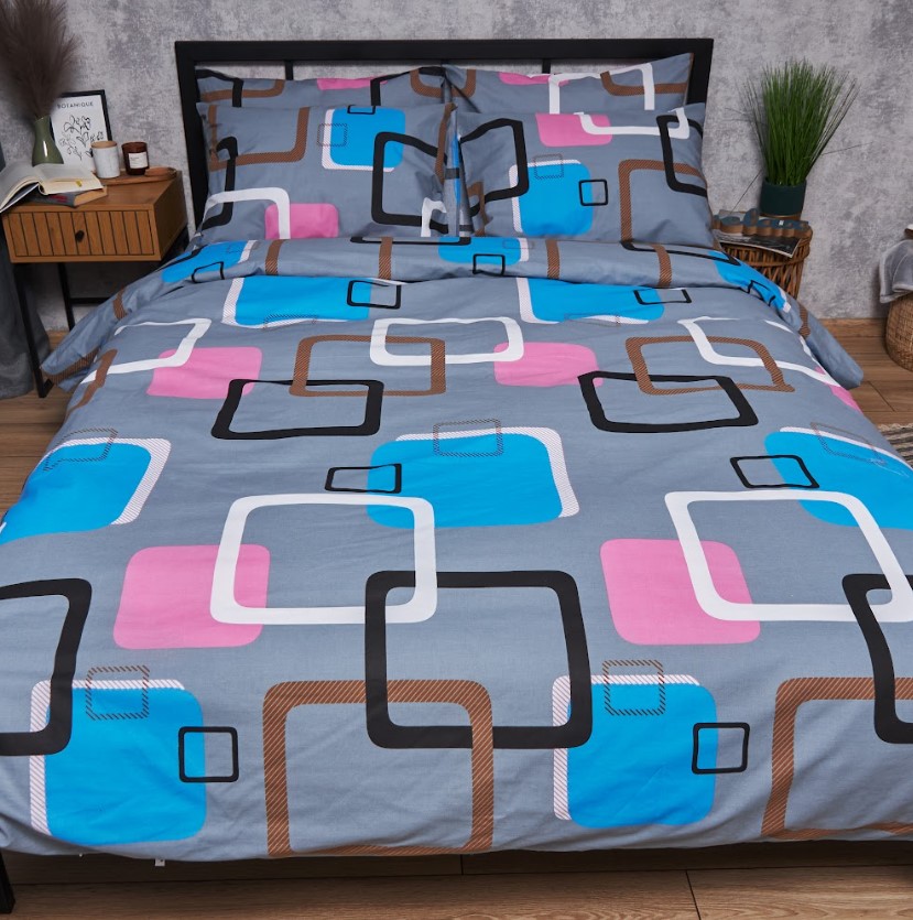 Комплект постельного белья Moon&Star Бязь Gold Люкс Retro Vibes 175х210 нав. 4х50х70 (MS-820006763) - Фото 1