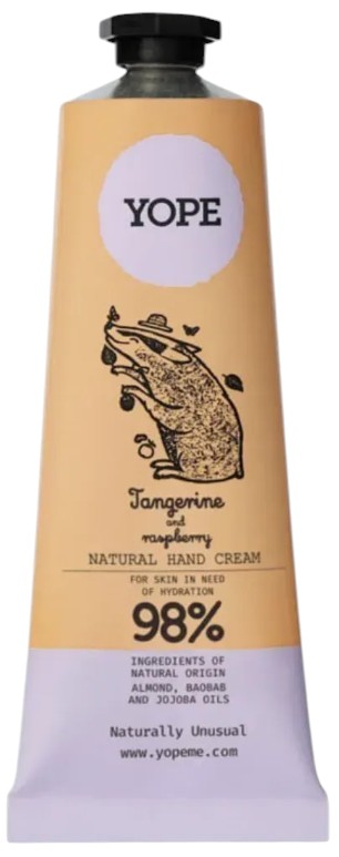 Крем для рук и ногтей Yope Hand Cream TANGERINE&RASPBERRY 50 мл (5903760201197) - Фото 1