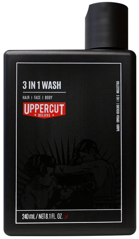 Шампунь мужской Uppercut Deluxe 3в1 Wash 240 мл (817891024844) - Фото 1