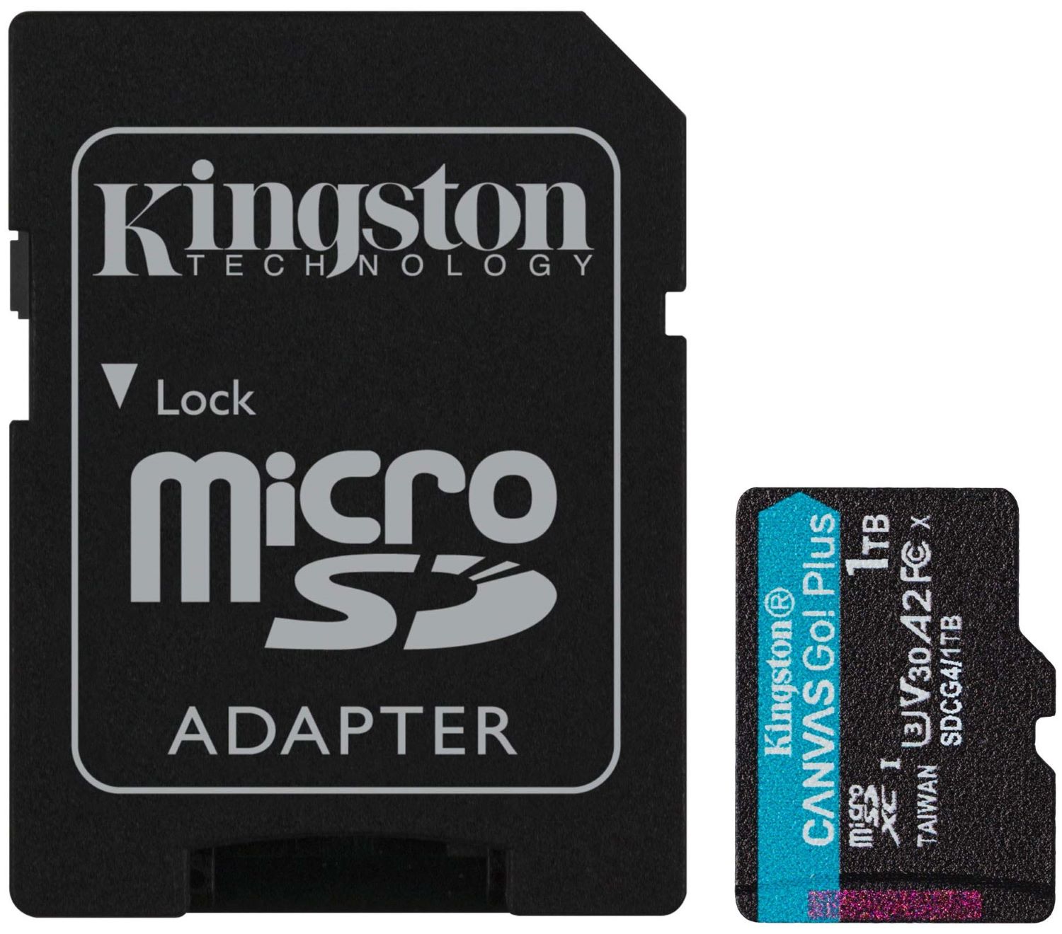 Карта памяти Kingston MicroSDXC 1TB Canvas Go! Plus G4 Class 10 UHS-I U3 V30 A2 + SD-adapter (SDCG4/1TB) - Фото 1