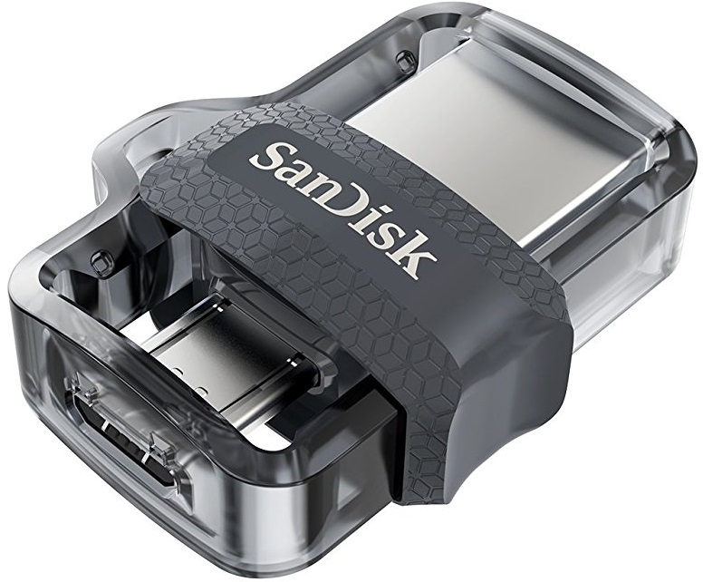 Флеш USB SanDisk Ultra Dual Drive 64GB USB 3.0 OTG Black (SDDD3-064G-G46) - Фото 1