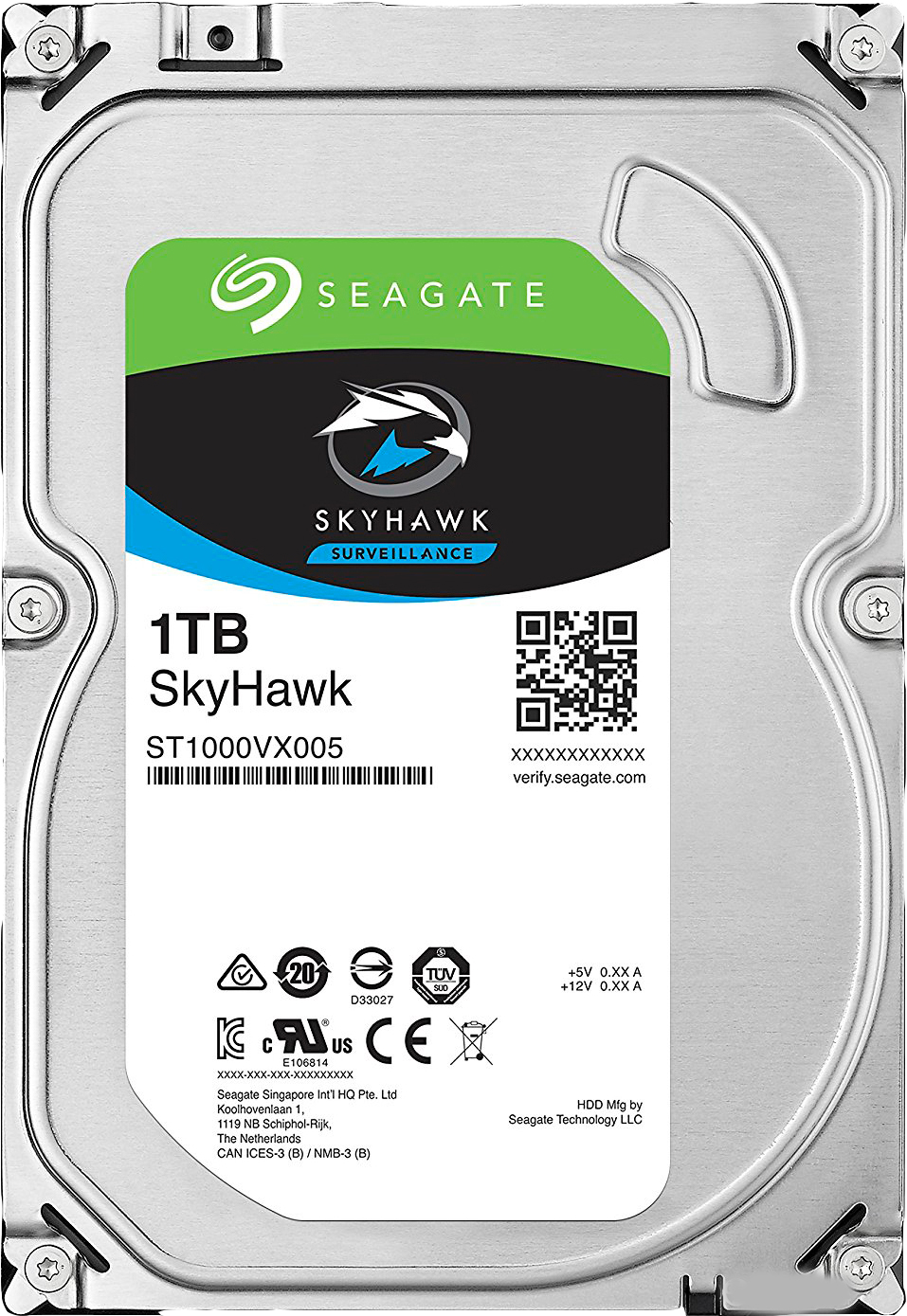 Уцінка - Жесткий диск внутренний Seagate SkyHawk HDD 1TB 5900rpm 64MB ST1000VX005 3.5 SATAIII - Фото 1