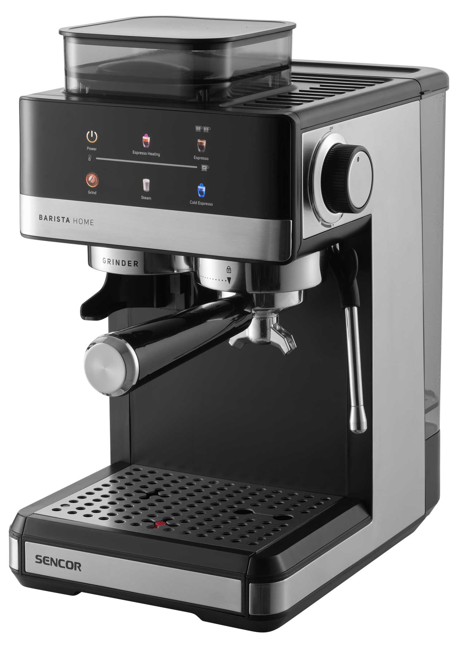 Купить Кофеварка рожковая Sencor SES5000SS - Фото 1 Кофеварка рожковая Sencor SES5000SS - Фото 1