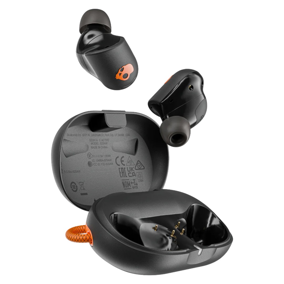 Наушники вкладыши беспроводные TWS Skullcandy Sesh ANC Active Black/Orange (S2SAW-S749) - Фото 1