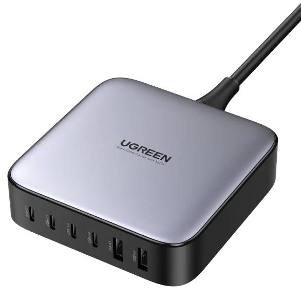 Мережевий зарядний пристрій UGREEN CD271 6xUSB 200W GaN 4хUSB-C+2xUSB-A (40914) - Фото 1