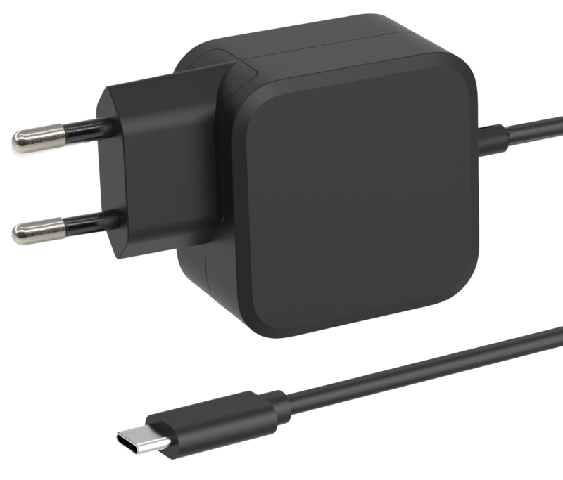 Сетевое зарядное устройство Xilence XM067C.B Mini GaN PD Universal Notebook Charger 67W, USB Type-C Black (XM018) - Фото 1