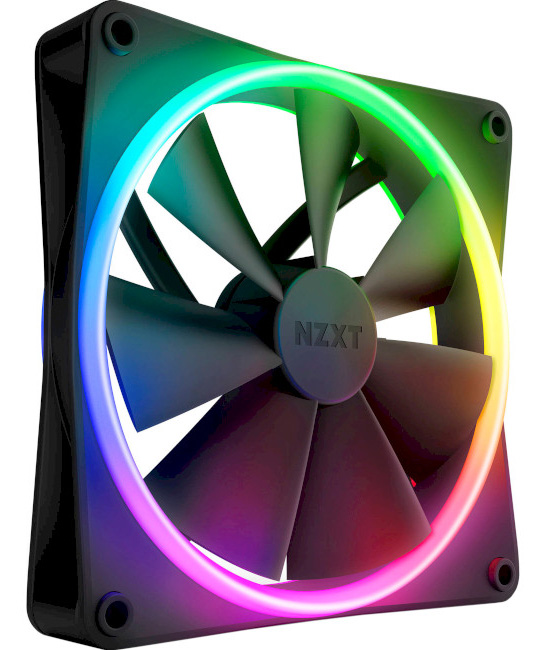 Корпусный вентилятор NZXT F140RGB Duo Black (RF-D14SF-B1) - Фото 1