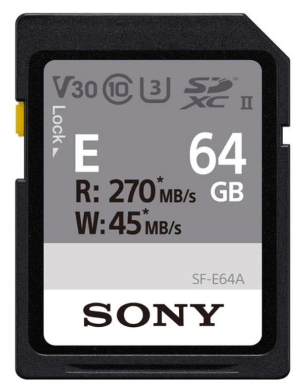 Карта памяти Sony SDXC 64GB C10 UHS-II U3 Entry (SFE64A.ET4) - Фото 1