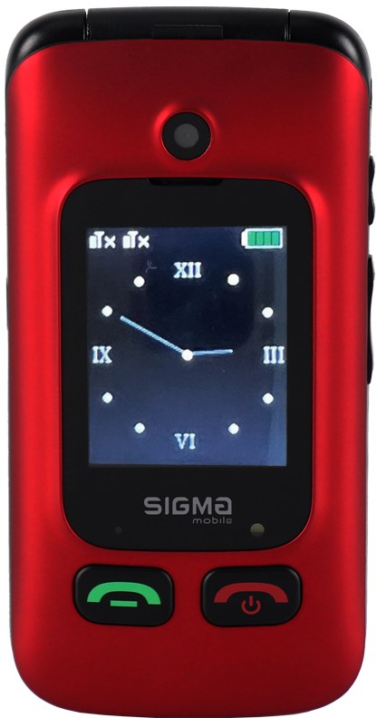 Мобильный телефон Sigma mobile Comfort 50 Shell DUO Type-C Red/Black - Фото 1