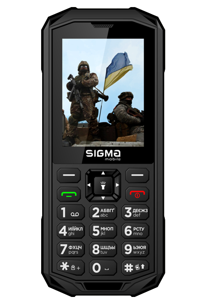 Уценка - Мобильный телефон Sigma mobile X-treme PA68 DS Black - Фото 1