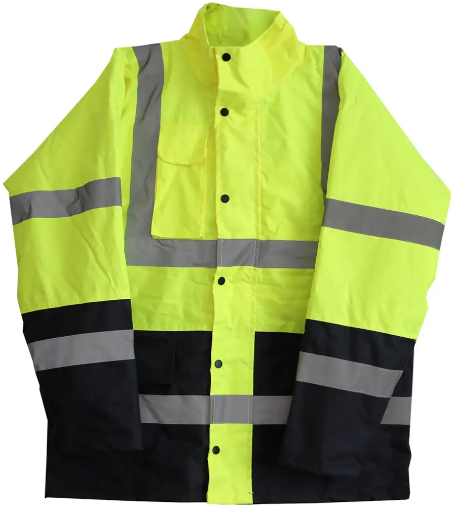 Светоотражающая куртка Werk (Oxford 300D) (68х83 см, рукав 66 см) XL с капюшоном Yellow (50055) - Фото 1