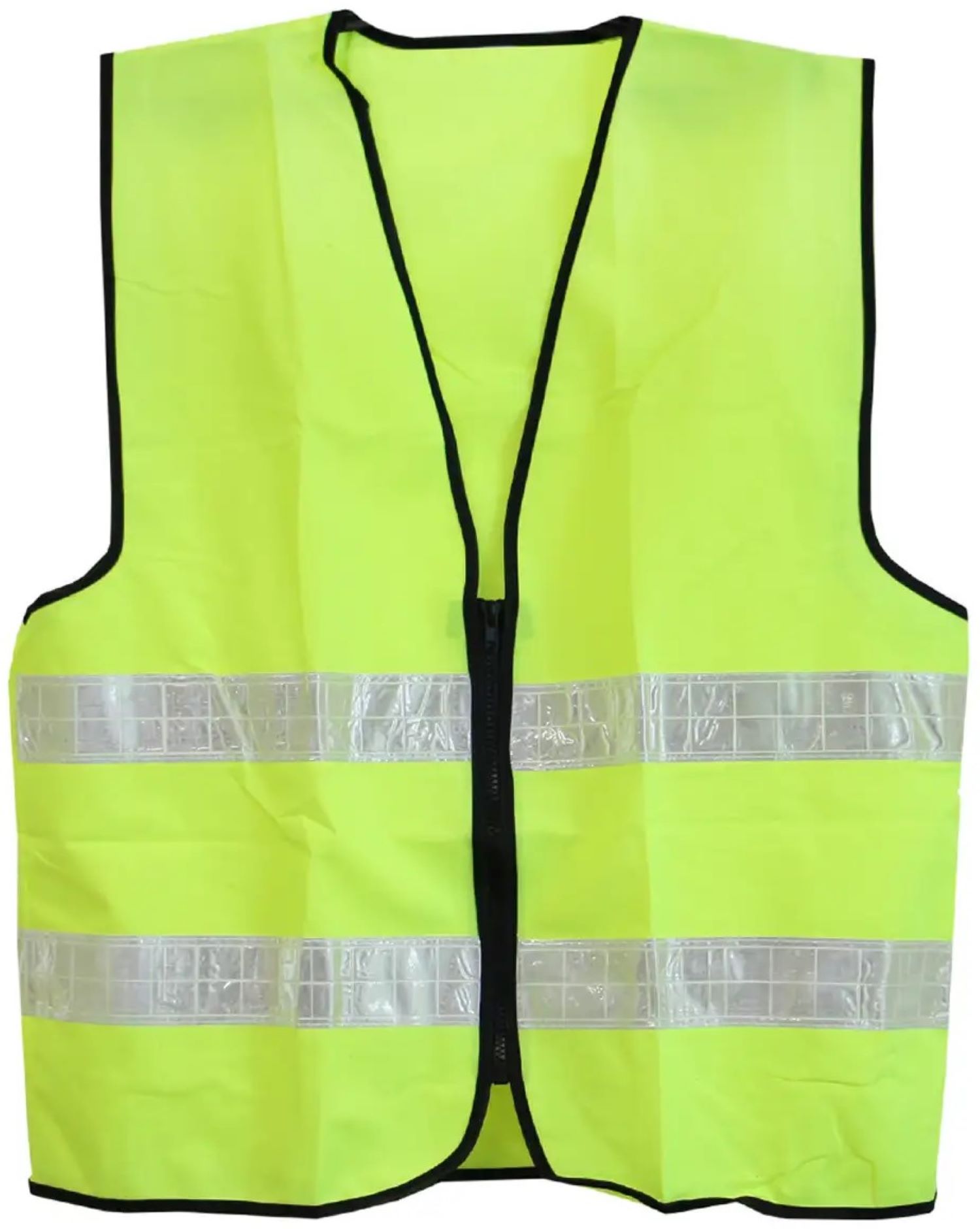 Светоотражающий жилет Werk с молнией 120 г/м2 (70х60 см) XXL Yellow (50033) - Фото 1