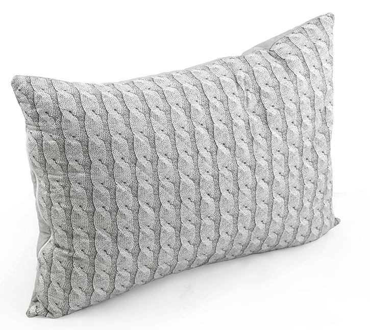 Подушка стандартная Руно 50х70 силиконовая (310.52СМ_Grey Braid) - Фото 1