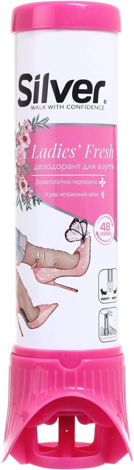 Дезодорант для взуття Silver 100 мл Ladies Shoe (8690757011873) - Фото 1