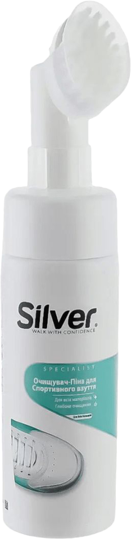 Купити Гель-очищувач для взуття Silver для спортивного взуття 150 мл (8690757011248) - Фото 1 Гель-очищувач для взуття Silver для спортивного взуття 150 мл (8690757011248) - Фото 1