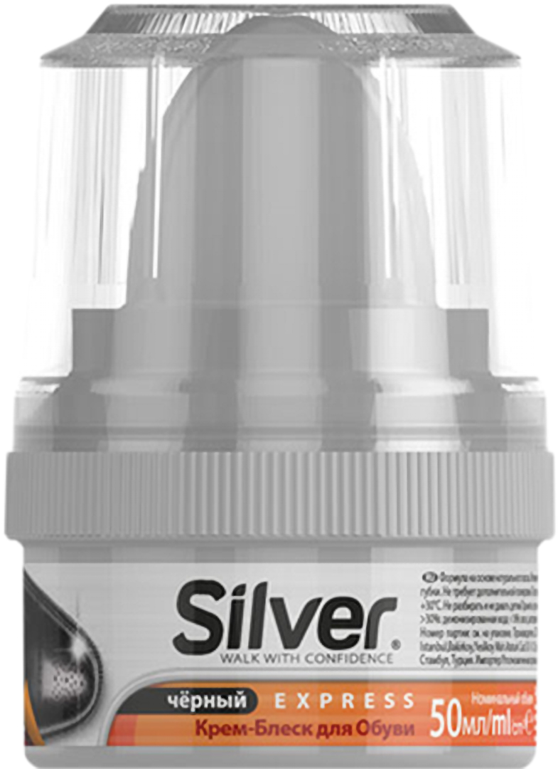 Блиск для взуття Silver 50 мл чорний (8690757001096) - Фото 1